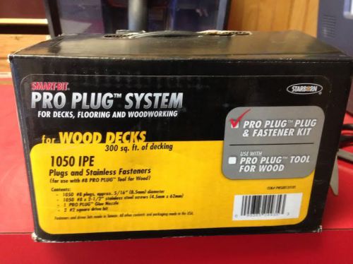 Smart-Bit Pro Plug IPE Plug System for Wood Deck - 300SF Hidden Fasteners