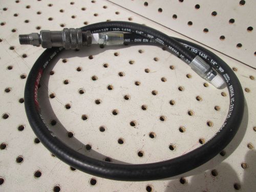 New 3 ft long 1/4 Hose for Greenlee 767 pump 746 ram  with couplers  #06302