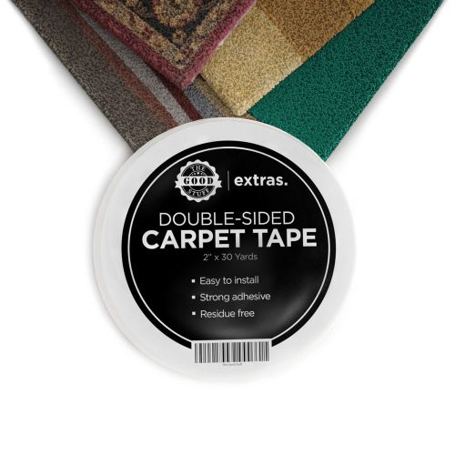 The Good Stuff Strongest Double Sided Carpet Mat Rug Tape 2 Inches x 75 Feet ...