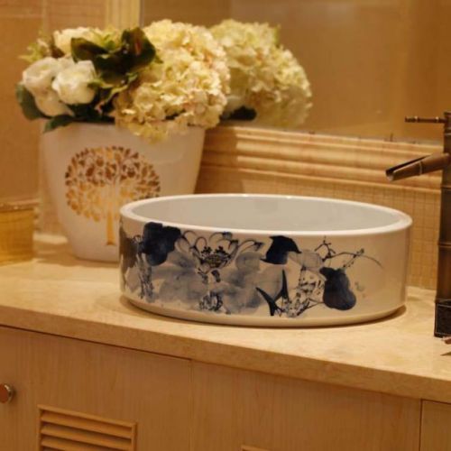 A207 European Style Hand Made D 40 - 42cm Bathroom Ceramic Art Sink/Wash Basin