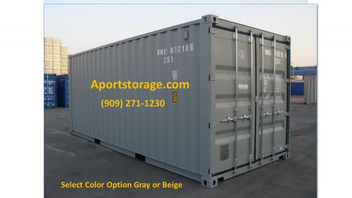 NEW 20&#039;FT SHIPPING CONTAINER OPTION GRAY OR BEIGE