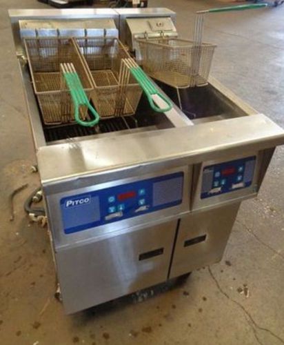 Commercial Pitco 2 Bay Electric Fryer