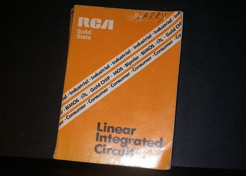 Rca linear integrated circuits databook data book 1978 for sale