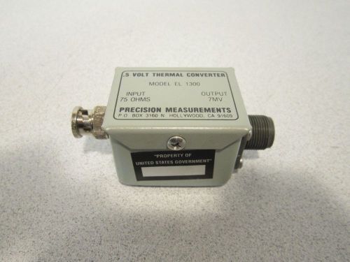 Precision Measurements .5 Volt Thermal Converter EL1300