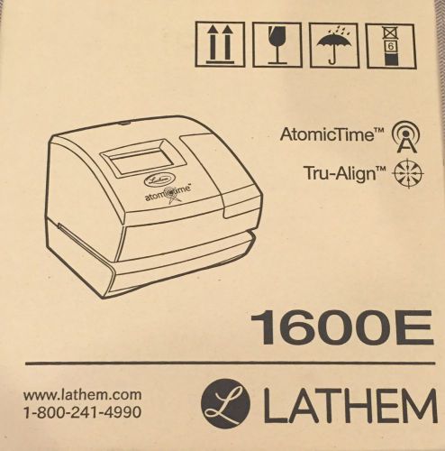 Lathem 1600e Time Clock Tru-align Atomic - Card Punch/stamp