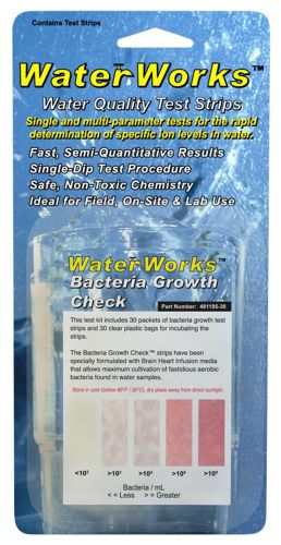 Industrial Test Systems WaterWorks 481195-30 Bacteria Growth Check 30 Tests