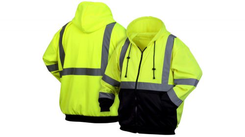 Safety hoodie jacket, hi vis ~ pyramex lumen-x ~ new ~ free shipping! for sale
