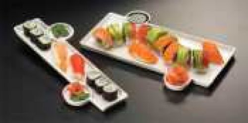 American Metalcraft Small Porcelain Sushi Platter, 13 x 6 inch -- 1 each.