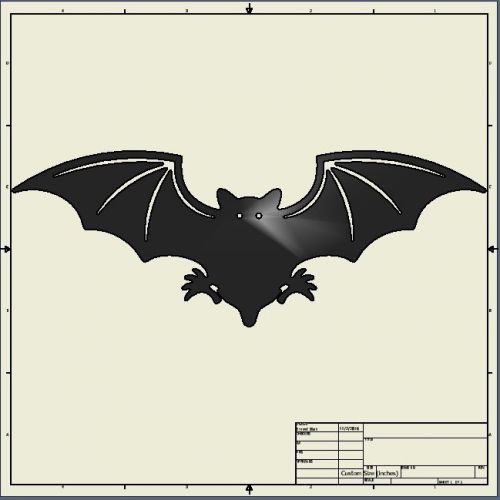 Dxf File ( bat_001 )