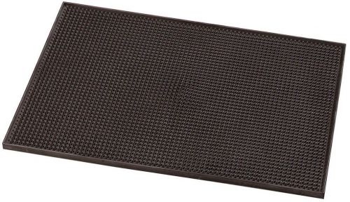 6 Pack Brown Non-Slip Thermoplastic Rubber Bar Service Mat Kitchen Barware Set