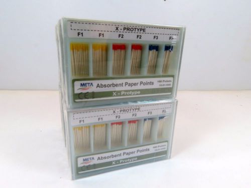 Dental Paper Point X Prototype Points F1 F2 F3 F4 F5 Assorted 1200 Points META