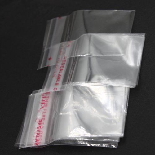 1000x Self Adhesive Seal Plastic Bags Clear Crystal Fit gift Bags On Sale L