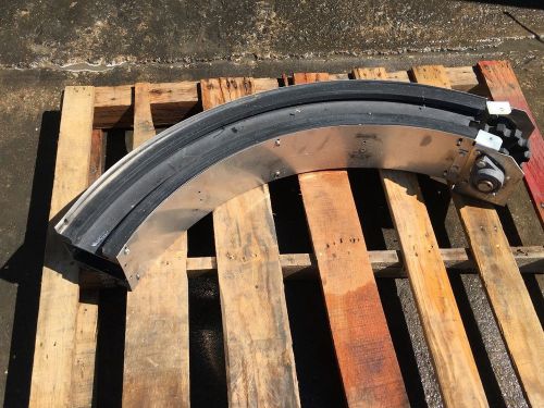 Nercon Stainless 4.5&#034; x 90 degree Table Top Bottle Conveyor curve