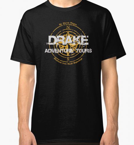 Drake Adventure Tours 2016 Men&#039;s Black T-Shirt Tees Clothing