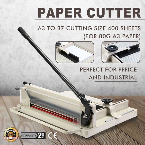17&#034; Manual Paper Cutter Trimmer Machine Commercial Heavy Duty A3 Office Metal