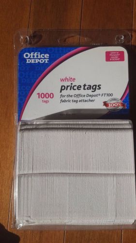 1000 tags white Price Tags for FT100 fabric tag attacher same as Monarch 925047