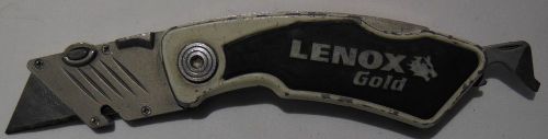 Lenox Gold Folding Box Cutter and Bottle Opener