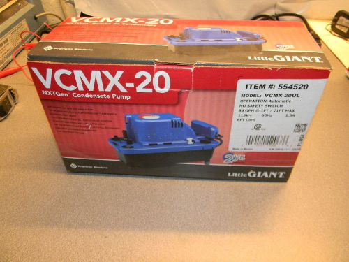 Little giant vcmx-20ul, 80 gph automatic condensate removal pump for sale