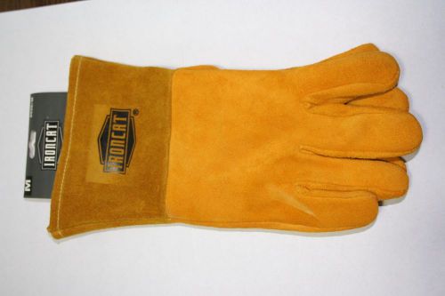 IRONCAT 6030/M MIG Welding Gloves, Cowhide, Gold, PR, WEST CHESTER