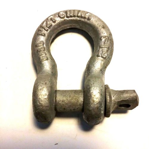 7/16&#034; Galvanized Screw Pin Shackle - New