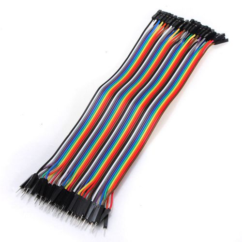 40pcs 20cm 2.54mm Male to Female Dupont Wire Jumper Cable for Arduino USA ship