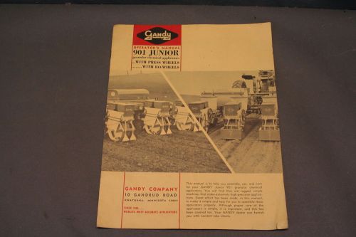 Gandy Model 901 Junior Granular Chemical Applicators Operator&#039;s Manual