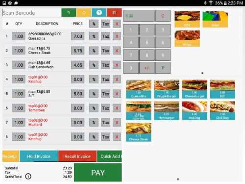 Point of sale app for sale