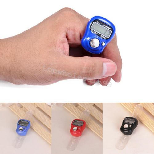 Durable Digital Finger Ring LCD Tally Counter Data Statistics Analysis Counter