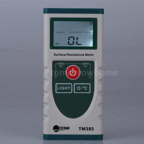 TM385 Surface Resistance Meter Electrostatic Tester Temp Measurement R0Y8