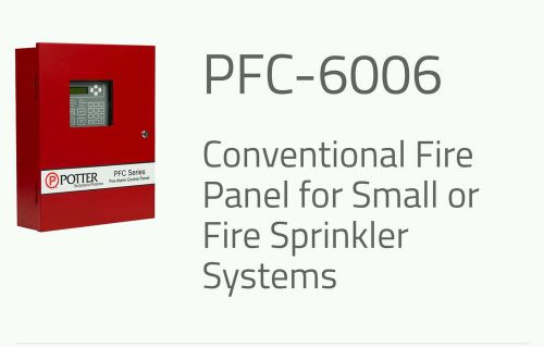 Potter PFC-6006-R Sprinkler Monitoring Panel