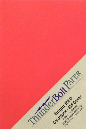 125 Watermelon Red Color 65lb Cover|Card Paper - 4&#034; X 6&#034; (4X6 Inches)