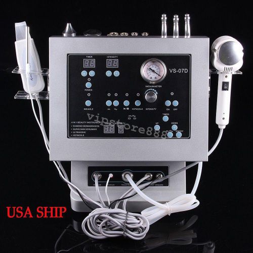 4 in1 diamond dermabrasion microdermabrasion ultrasonic hot cold hammer tool new for sale