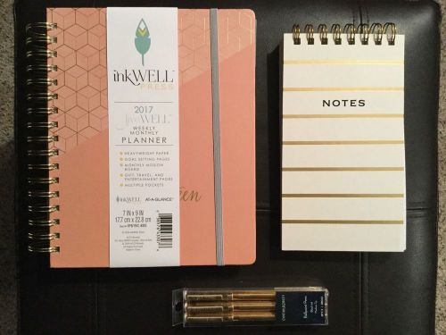 InkWell Press Weekly/Monthly 2017 LiveWell Planner- Color Colorwash ++