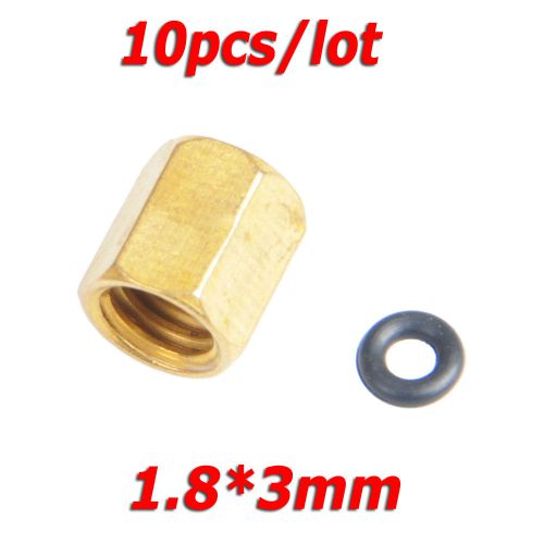 10pcs/lot copper screw with o-ring for small damper ink piping - 1.8*3mm for sale