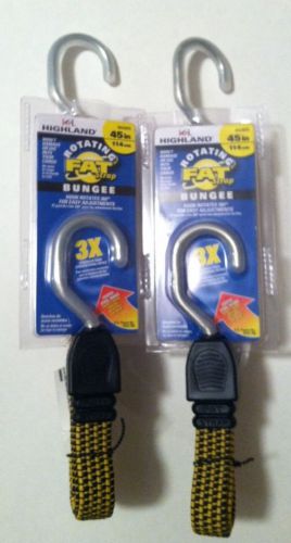 Two(2) highland 45 inch  rotating hook fat strap bungee cords  free shipping for sale