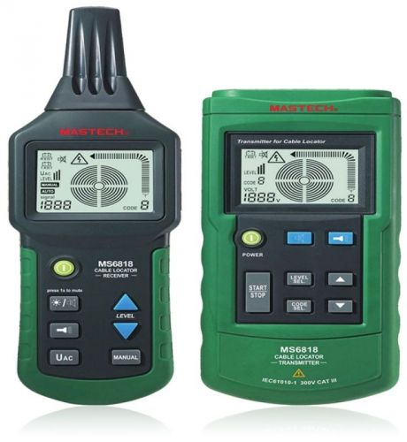 Mastech ms6818 underground wire cable metal pipe locator detector tester for sale