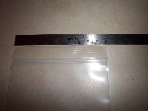250 ZIPLOCK BAG 4&#034;x6&#034; CLEAR POLY 4 MIL RECLOSABLE 4x6 THICK BAGS 4mil