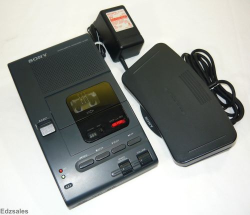 Sony Microcassette Desktop Transcriber M-2000 w/ Foot Control Switch