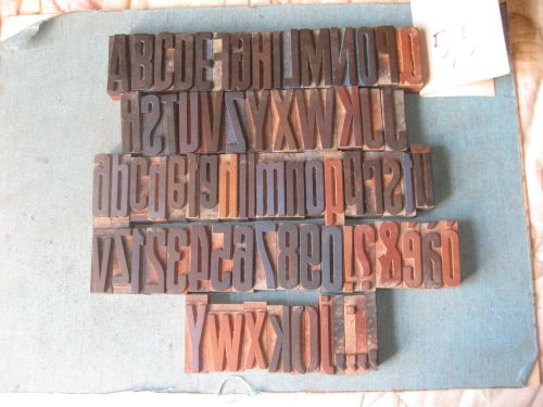 Vintage Letterpress 55mm. 75  pieces Full.