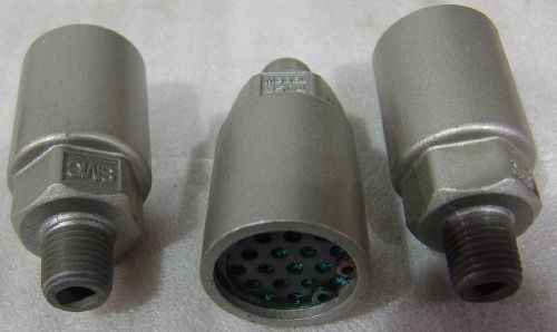 (3) SMC pneumatic silencers 2504 unused diecast