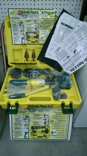 dottie hydraulic punch &amp; dies hptk1 13 pc set new 12 ton