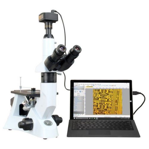 40-400X Inverted Metallurgical Microscope+14MP USB Camera for Metal Industry Lab