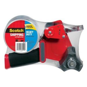 3M Scotch Tape Gun Dispenser with 1 Heavy Duty 3850 Shipping Packaging Roll NEW