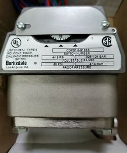 barksdale pressure switch. CDPD1H-H18SS. .4-18psi. 60psi proof pressure.