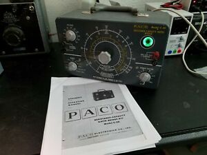 Vintage PACO C-20 Capacitor Bridge/Leakage Tester. Good condition.