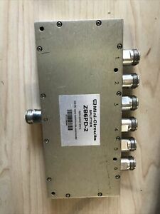 8-way Splitter, Minicuircuits, ZB6PD-2 POWER SPLITTER N, 800-2000 Mhz, DC Pass