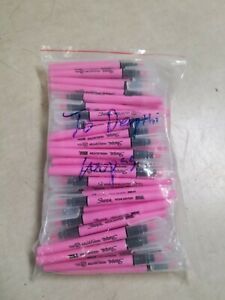 Lot of 100 - Sharpie Clear View PINK Smear Guard Highlighter