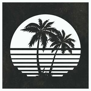 Palm Tree DXF Sign Plasma Laser Waterjet Router Plotter Cut Vector CNC Svg Cdr