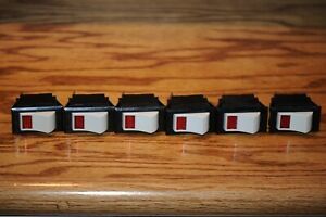 LOT of 6 NOS! MCGILL MFG ROCKER SWITCH SPST ON-OFF MODEL  HP 3/4  Rocker Switch