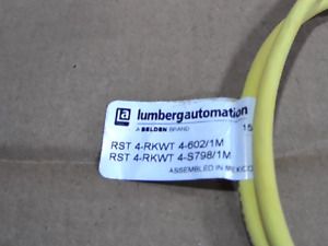 Lumberg Automation RST 4-RKWT 4-602/1M Cordset, 4 Wire - New No Box
